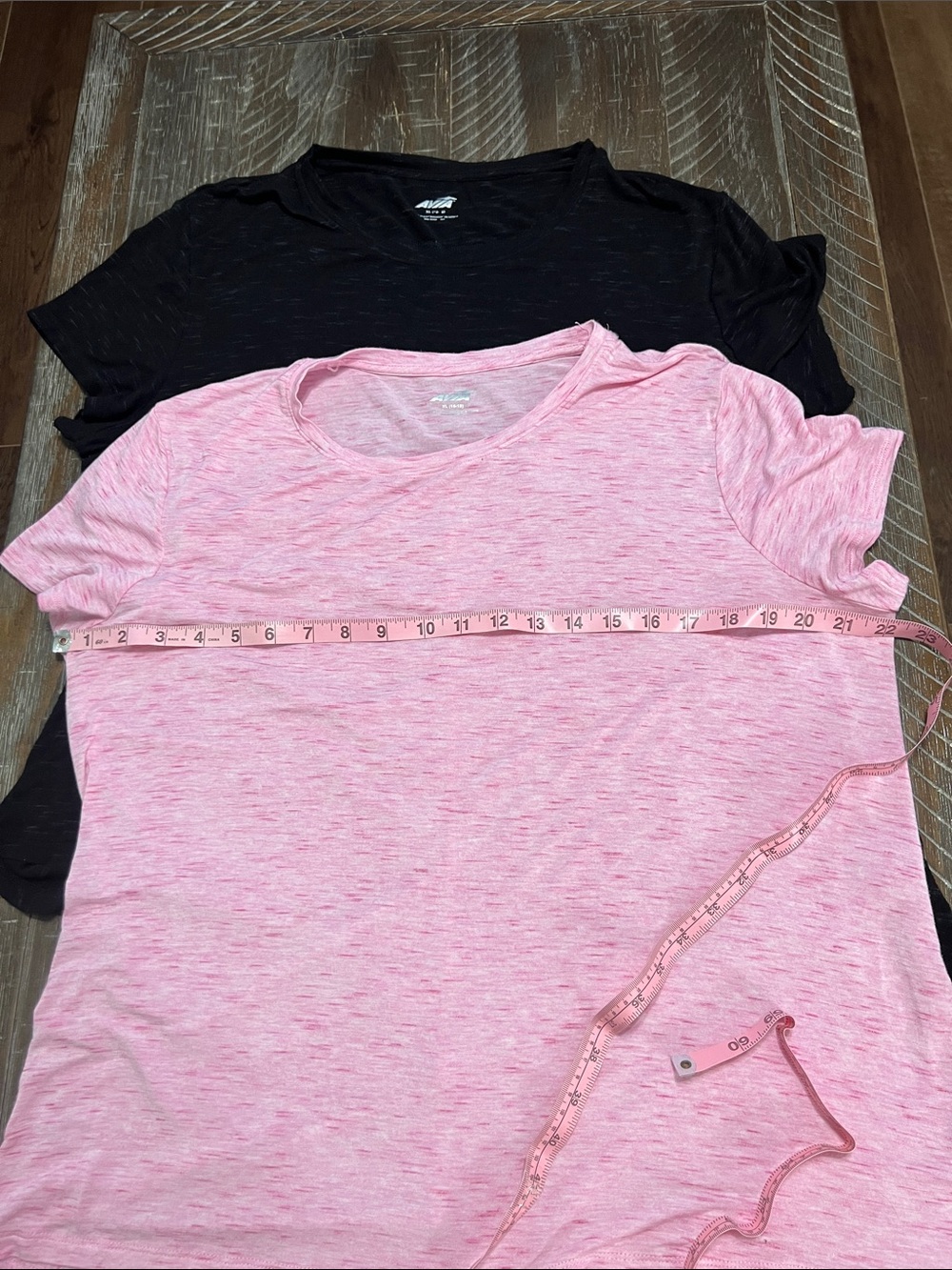 Avia Soft Short Sleeve Tee Duo — Black & Pink - Picture 6 of 7